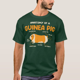 Camiseta Anatomy of a Guinea Pig Funny Furry Potato Lover 