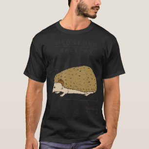 Camiseta Anatomy Of A Hedgehog Funny Illustration Hed Gehog