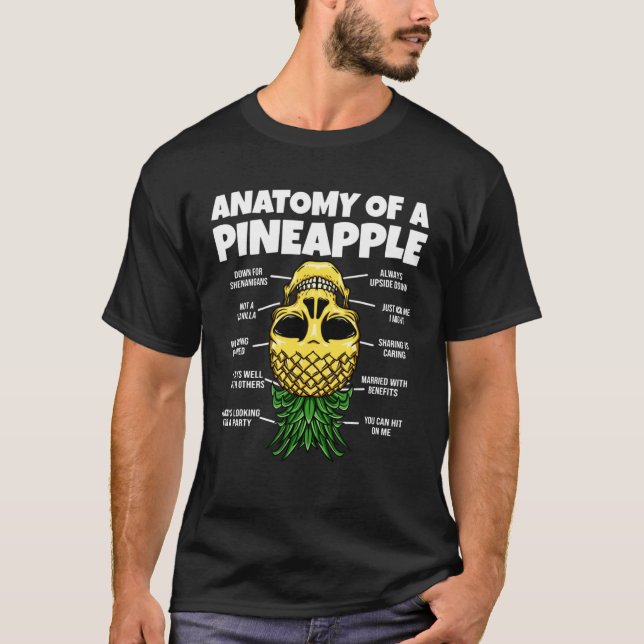 Camiseta Anatomy Of A Pineapple Upside Down Pineapple Swing (Anverso)