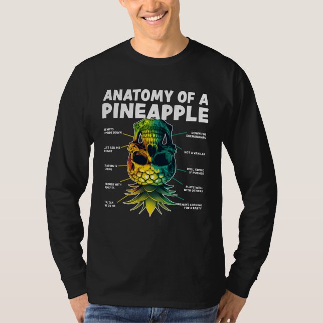 Camiseta Anatomy of a Pineapple Upside Down Pineapple Swing (Anverso)