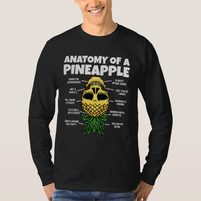 Camiseta Anatomy Of A Pineapple Upside Down Pineapple Swing (Anverso)