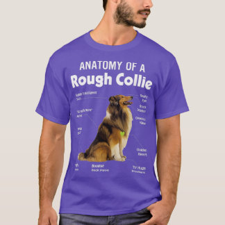 Camiseta Anatomy Of A Rough Collie Funny Dog Puppy Gift 
