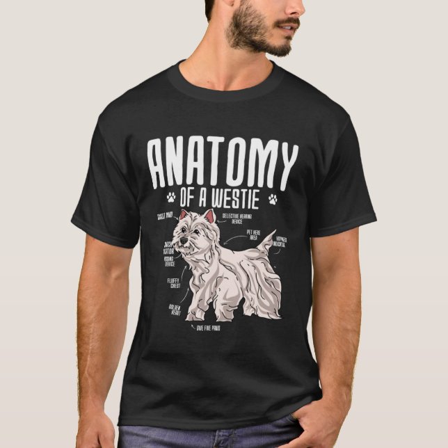 Camiseta Anatomy Of A West Highland White Terrier (Anverso)