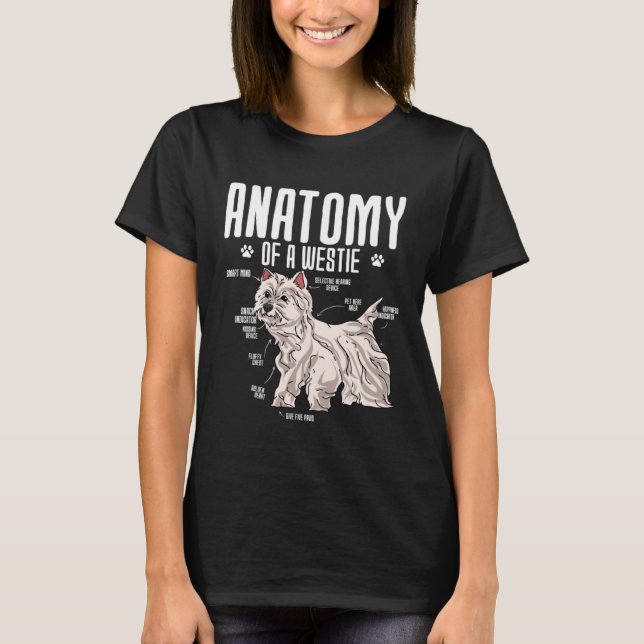 Camiseta Anatomy Of A West Highland White Terrier (Anverso)