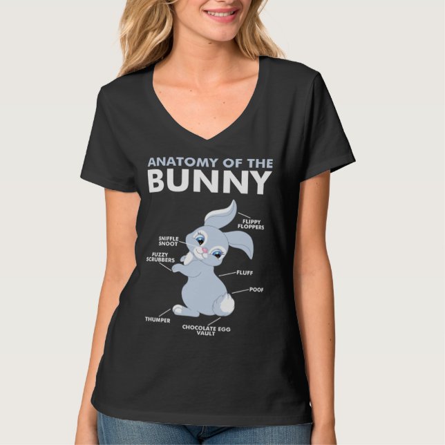 Camiseta Anatomy of Bunny  Rabbit (Anverso)