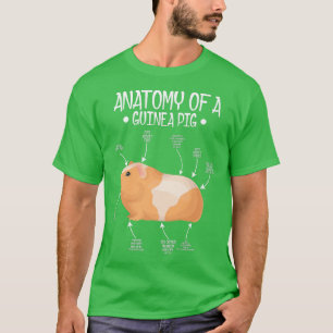 Camiseta Anatomy of Guinea Pigs Pig Funny Cute Pet 