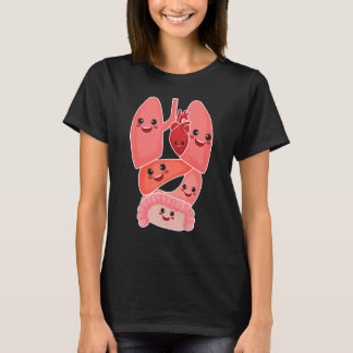 Camiseta Anatomy Physiology Heart Lungs Vital Organs Illust
