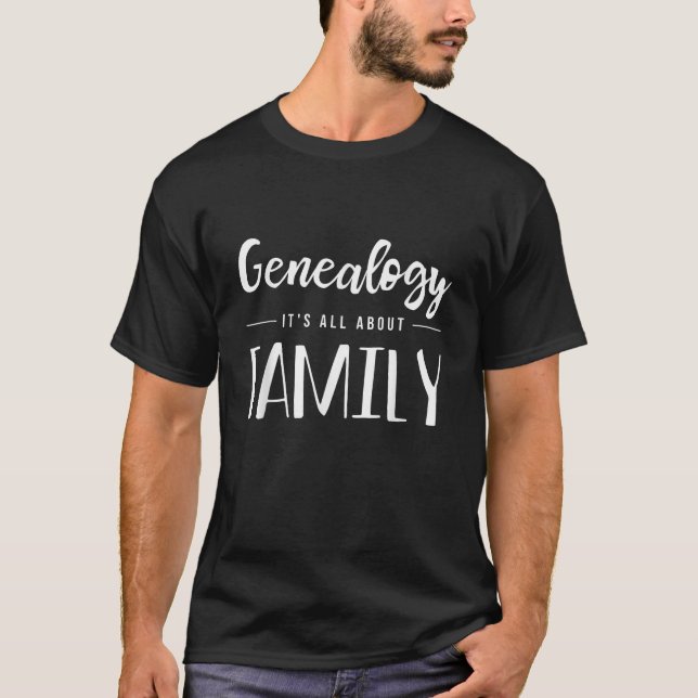 Camiseta Ancesto genealógico genealógico de árbol familiar (Anverso)