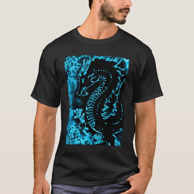Camiseta ancestral del dragón del alcohol del (Anverso)