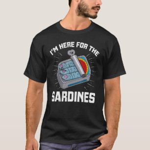Camiseta Anchoas de sardina platos de pescado cocina de pes