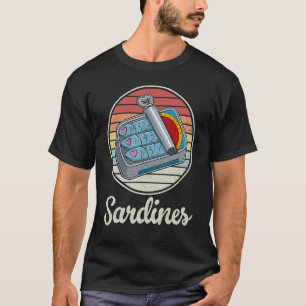 Camiseta Anchoas de sardina platos de pescado cocina de pes