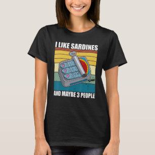 Camiseta Anchoas de sardinas platos de pescado cocina de pe