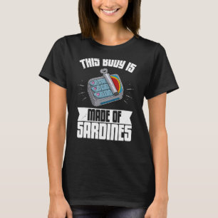Camiseta Anchoas de sardinas platos de pescado conservas de