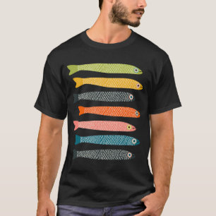Camiseta ANCHOAS Gráfico Brillante Divertido Pescado Groovy