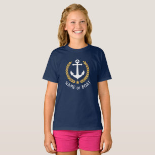 Camiseta Anchor Laurel de oro deja Chicas de la Marina