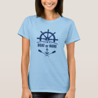 Anchor Oars Ships Wheels & Boat or Name Light blue