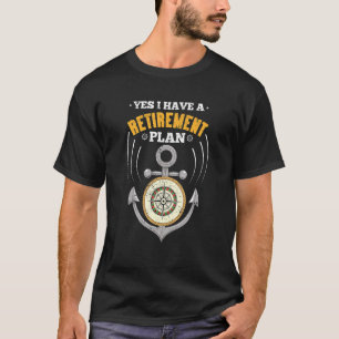 Camiseta Anchor Retirado Capitán Capitán Plan de Jubilación