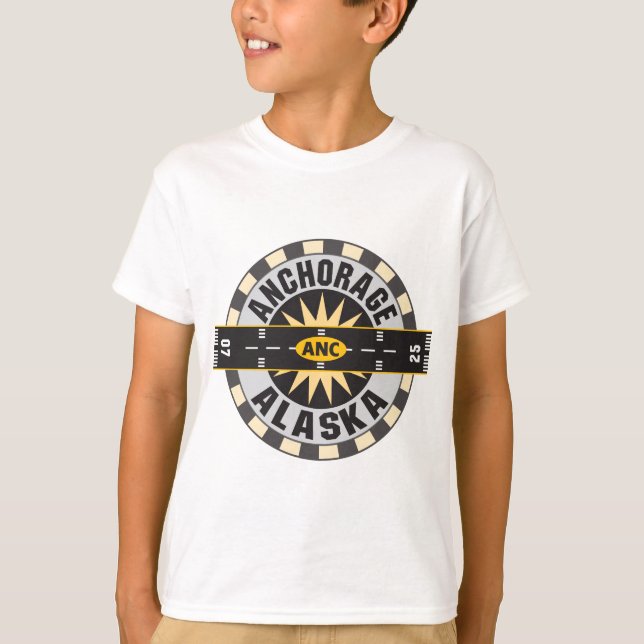 Camiseta Anchorage Alaska ANC (Anverso)
