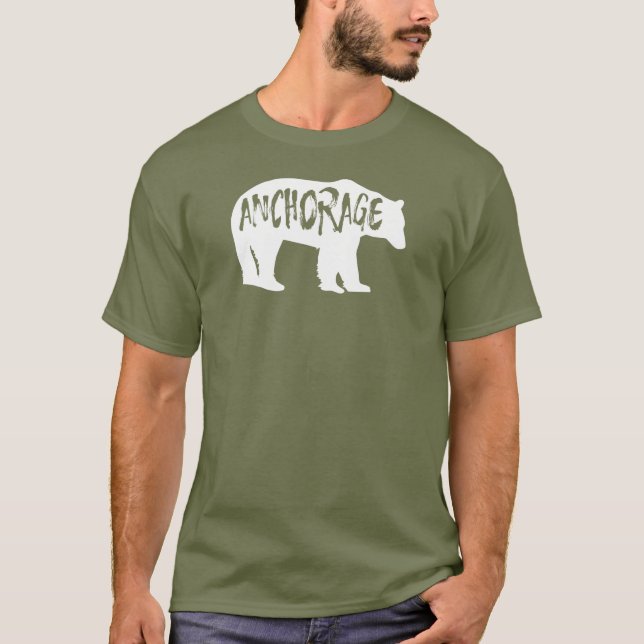 Camiseta Anchorage Alaska Bear (Anverso)