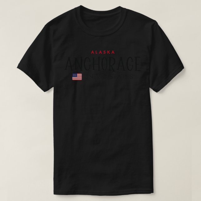 Camiseta Anchorage Alaska Estados Unidos TShirt (Diseño del anverso)