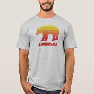 Camiseta Anchorage Alaska Rainbow Bear
