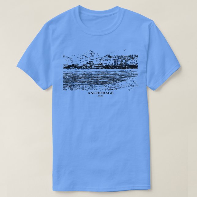 Camiseta Anchorage Alaska TShirt 2 (Diseño del anverso)