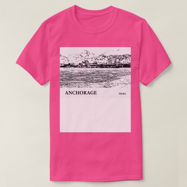 Camiseta Anchorage Alaska TShirt 3 (Diseño del anverso)