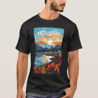 Anchorage Alaska Viaje Arte Vintage