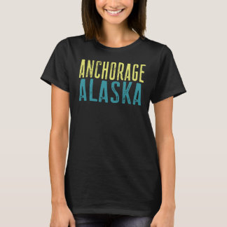 Camiseta Anchorage Costa del Pacífico de Alaska apilado