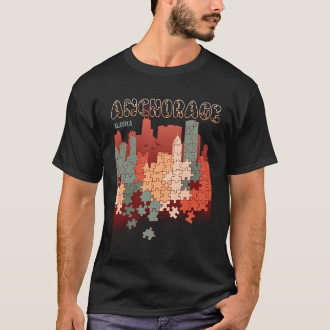 Camiseta Anchorage In Alaska Travel Souvenir (Anverso)
