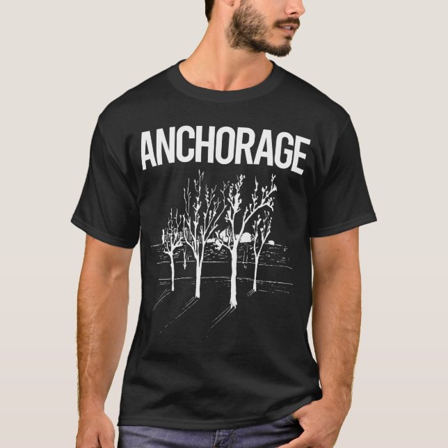 Camiseta Anchorage Street Trees (Anverso)