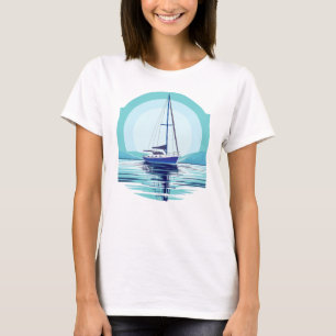 Camiseta Anchored Sailboat