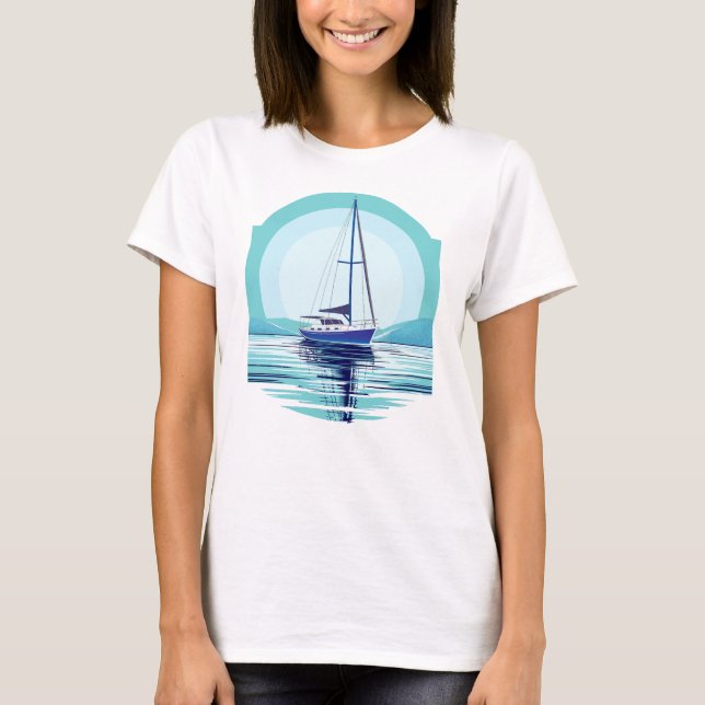 Camiseta Anchored Sailboat (Anverso)