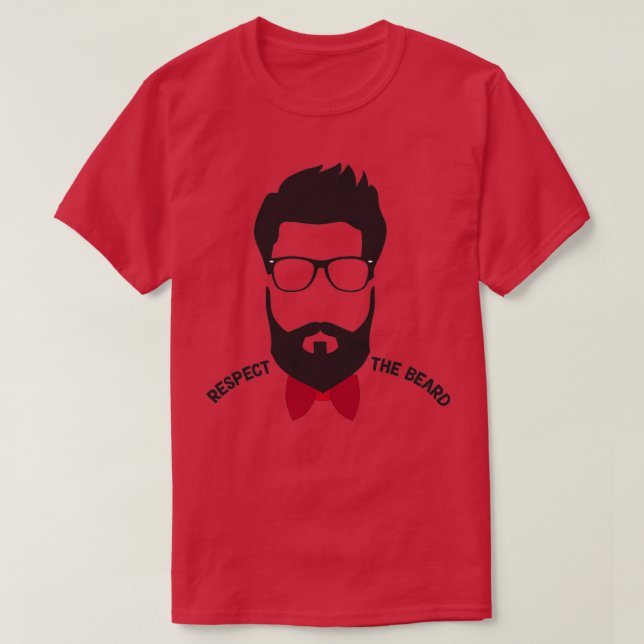 Camiseta Anchura de barba Hombres con barba (Diseño del anverso)
