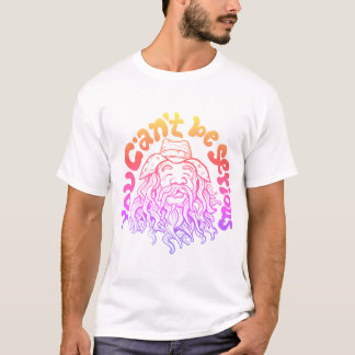Camiseta anciano barbudo con incredulidad