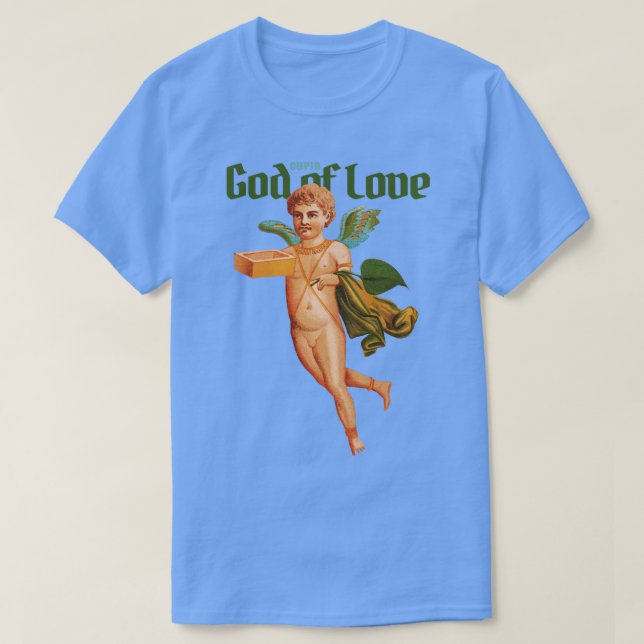 Camiseta Anciano Cupido Ángel Dios del Amor (Diseño del anverso)