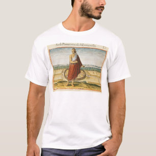 Camiseta Anciano de Pomeiooc en una ropa del invierno