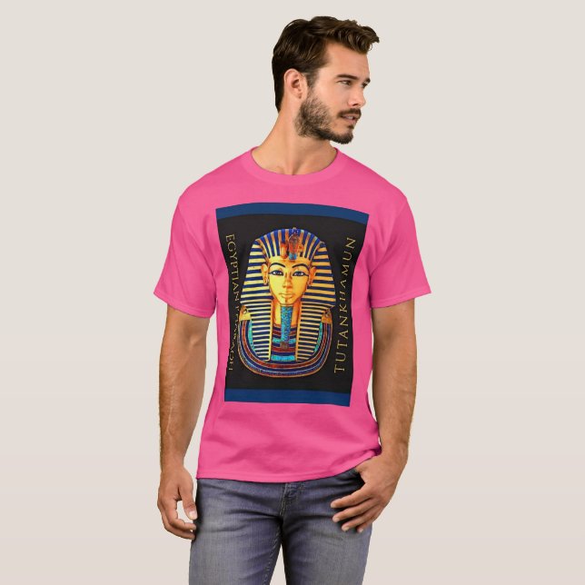 Camiseta Anciano Egipto Faraón Tutankhamun Máscara de Oro T (Anverso completo)