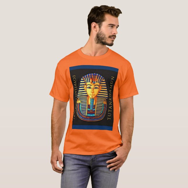 Camiseta Anciano Egipto Faraón Tutankhamun Máscara de Oro T (Anverso completo)