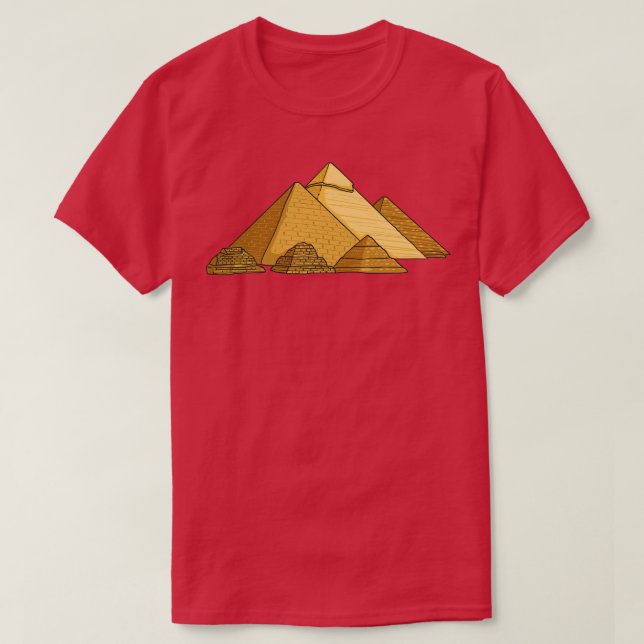Camiseta Anciano Egipto Gran Pirámide de la Historia (Diseño del anverso)