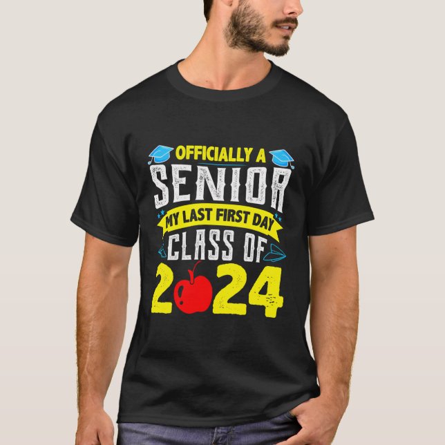 Camiseta Anciano Oficial 2024 Mi Última Primera Clase De (Anverso)