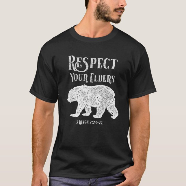 Camiseta Ancianos 2 Reyes 2 23 24 Elías el Profeta Cristián (Anverso)