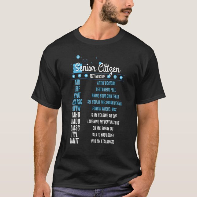Camiseta Ancianos - Código de Textos para Ancianos (Anverso)
