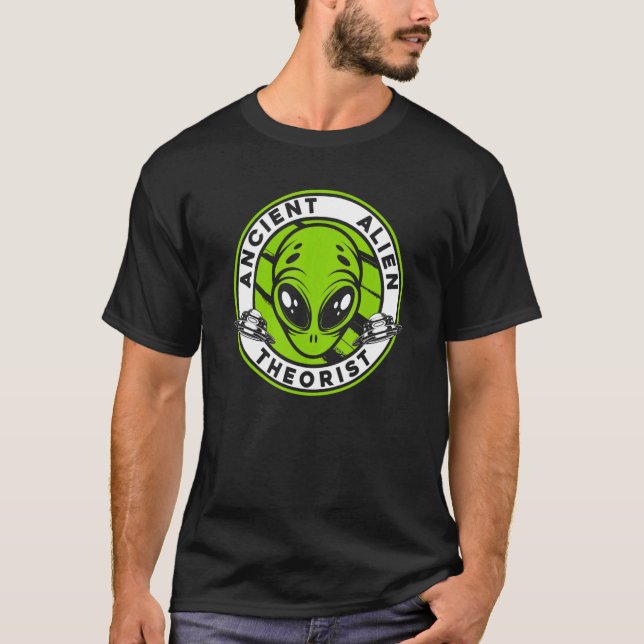 Camiseta Ancient Alien Theorist Ufo Conspiracy Alien (Anverso)
