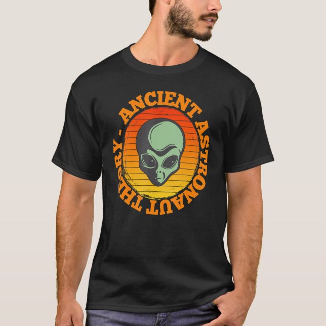 Camiseta Ancient Astronaut Theory Funny Alien Head Science  (Anverso)