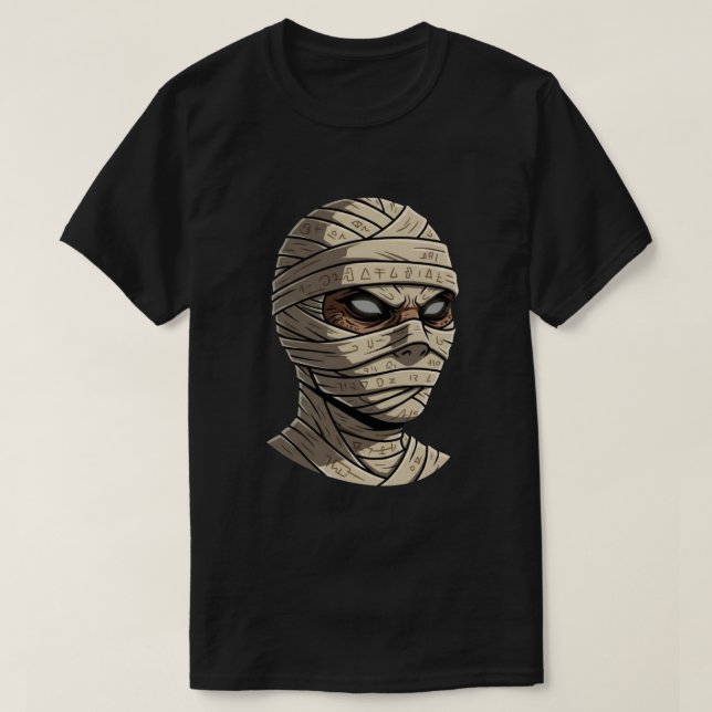Camiseta Ancient Cursed Mummy - Mystical Hieroglyphic Wraps (Diseño del anverso)