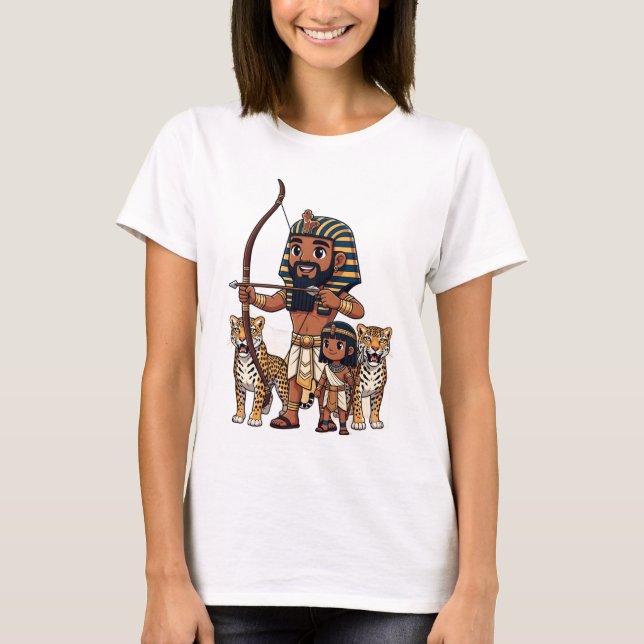 Camiseta Ancient Egyptian Hunt with Leopards (Anverso)