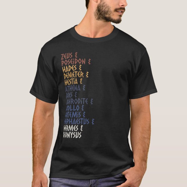 Camiseta Ancient Greek God and Goddess Greek Mythology Myth (Anverso)