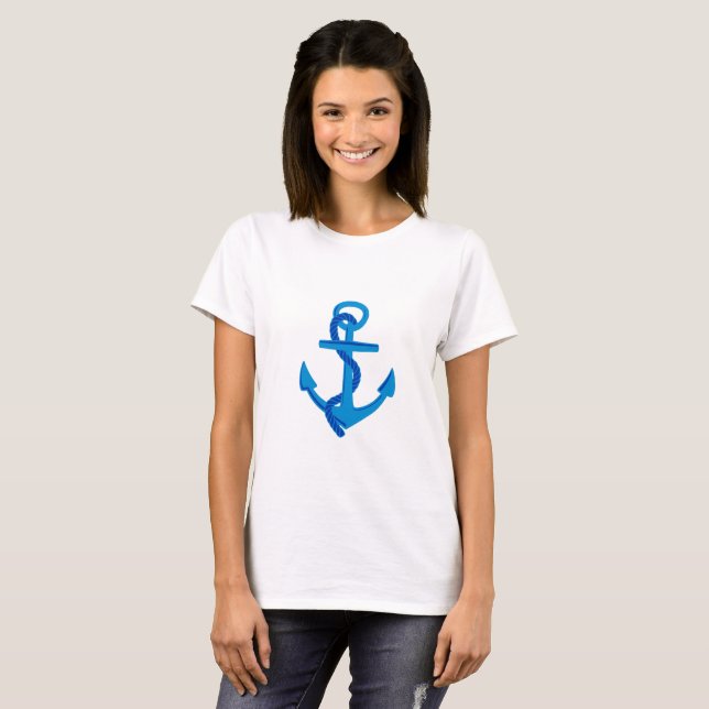 Camiseta Ancla Azul (Anverso completo)