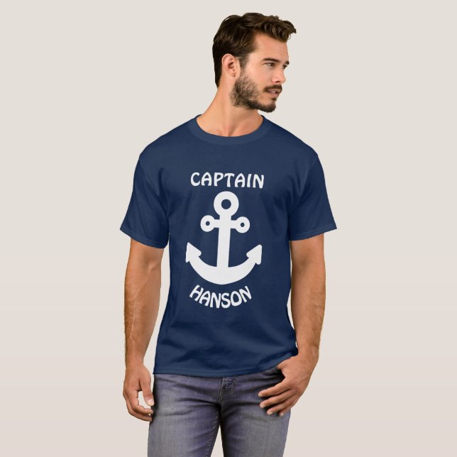 Camiseta Ancla Blanca Personalizada (Anverso completo)